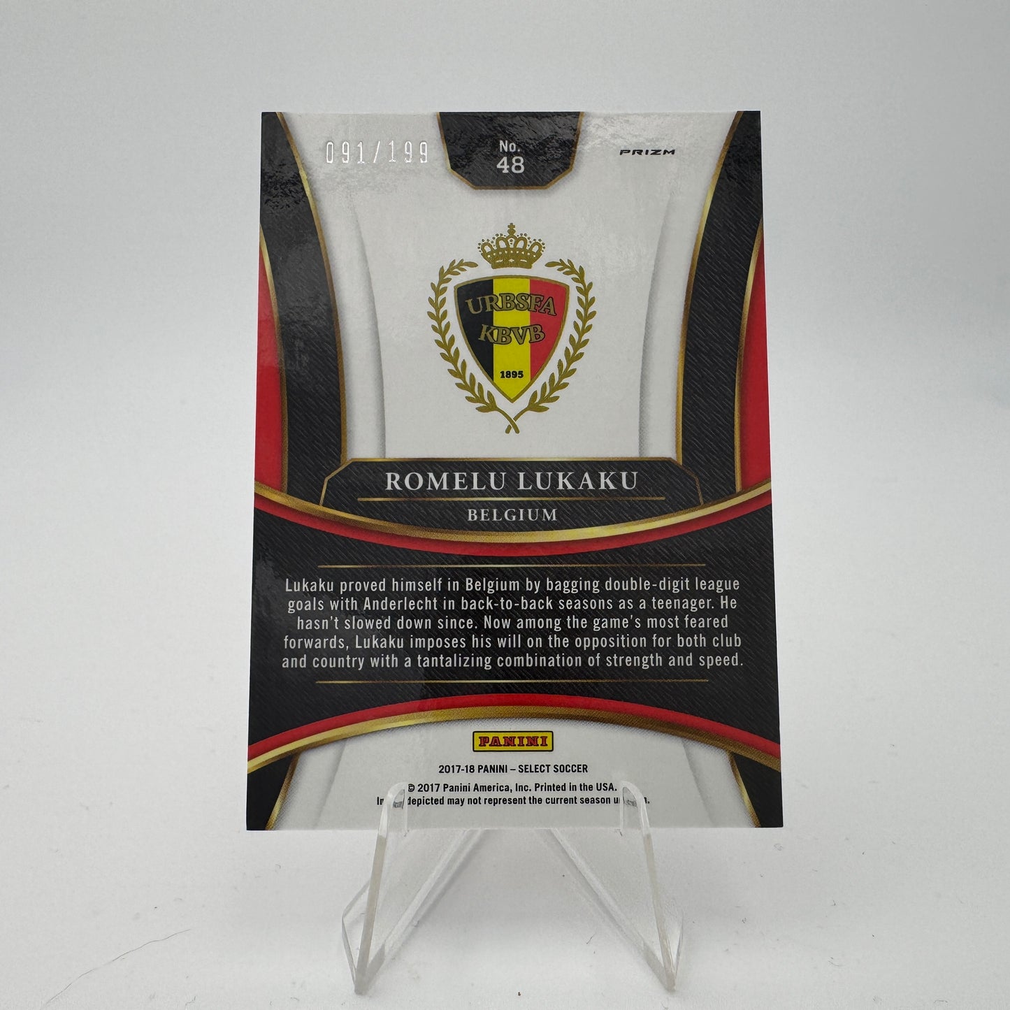 Romelu Lukaku - Belgium - Panini Select FIFA 2017/18 - 091/199