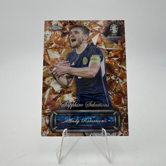Andy Robertson - Scotland - Topps Chrome Sapphire EURO 2024 - Sapphire Selections 39/50