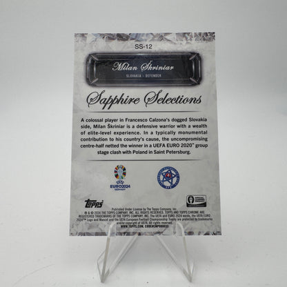 Milan Skriniar - Slovakia - Topps Chrome Sapphire EURO 2024 - Sapphire Selections 21/25