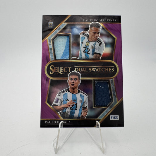 Paulo Dybala / Lautaro Martinez - Argentina - Panini Select 2022/23 - Dual Relic 47/49