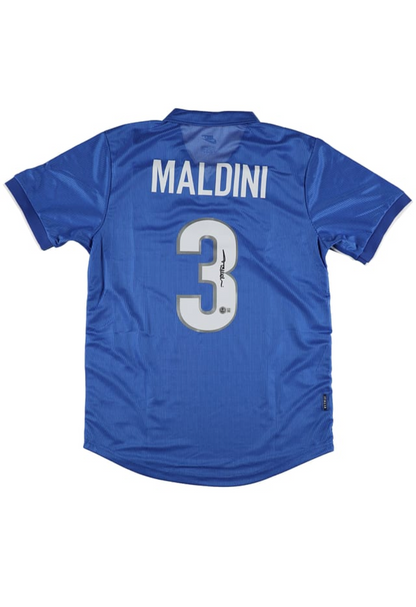 Maillot Signé par Paolo Maldini - Italie - Certificat Beckett