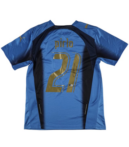 Maillot Signé par Andrea Pirlo  - Italie - Certificat Beckett