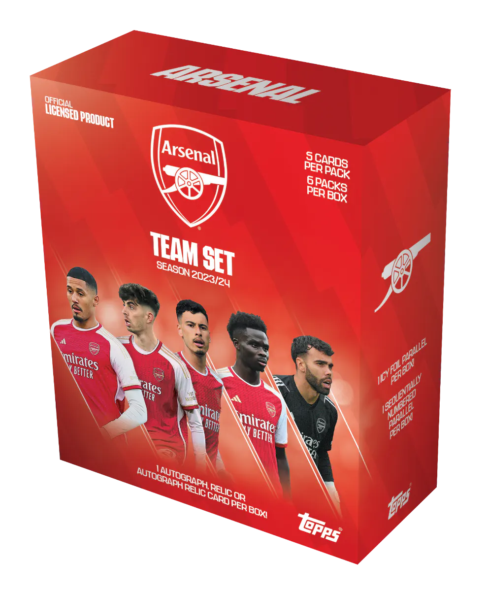 Arsenal team set 2024 TOPPS – TheCollectiblesShop