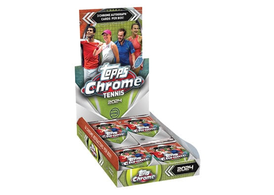 TOPPS CHROME TENNIS HOBBY BOX (3 AUTO)