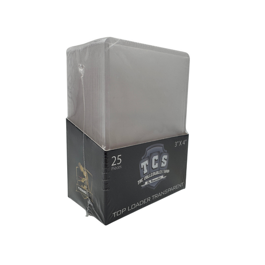 Top Loader Transparent TCS 3"x4" - Boite de 25 pièces